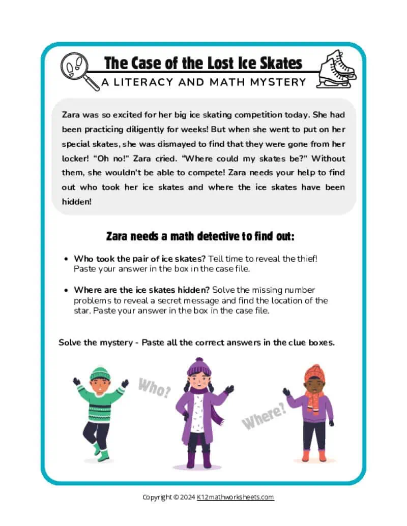 1st grade math mystery worksheets - k12 math worksheets